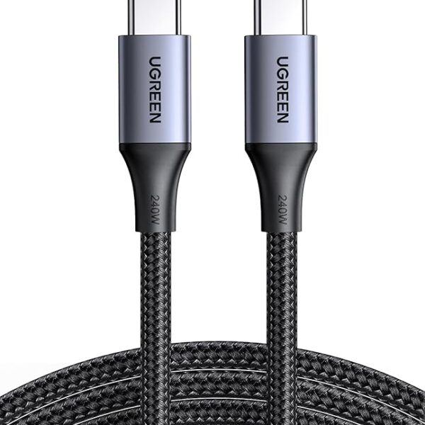 UGREEN 90440 TYPE-C TO C CABLE ALUMINIUM BRAIDE 240W 2M