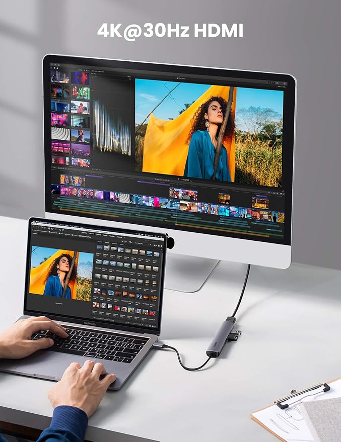 UGREEN 20197 USB C 5-in-1 Multiport Hub HDMI 4K@30Hz with 4 USB 3.0 Ports - Image 3