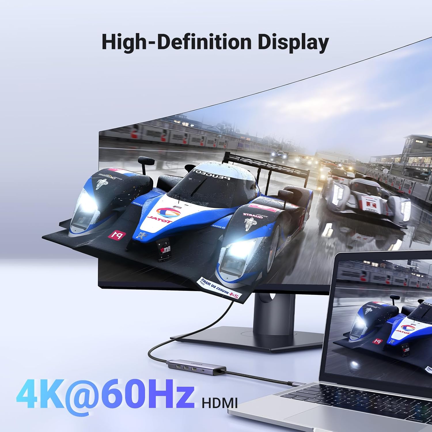 UGREEN 15597 USB-C To HDMI+3*USB 3.0 A+PD Power Converter - Image 5