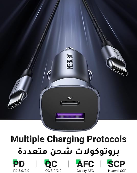UGREEN 90314 USB C Car Charger, PD 30W - Image 5