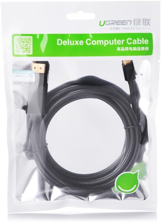 UGREEN 20848 MINI DP MALE TO HDMI MALE CABLE 4K 1.5M - Image 2