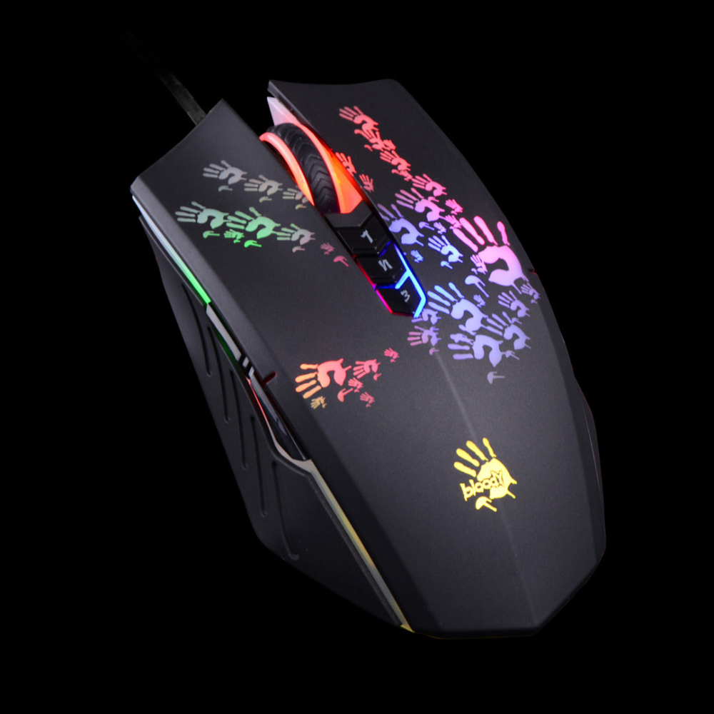 Bloody A60 Light Strike Neon Gaming Mouse – RGB & High Precision - Image 2