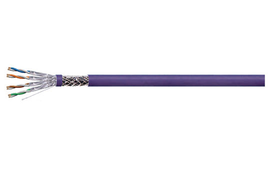 VIVANCO VPCASFA4LSP3 S/FTP Cat-6A 4 Pair S/FTP Cable, LSZH, 23AWG, Purple 305M Roll - Image 2