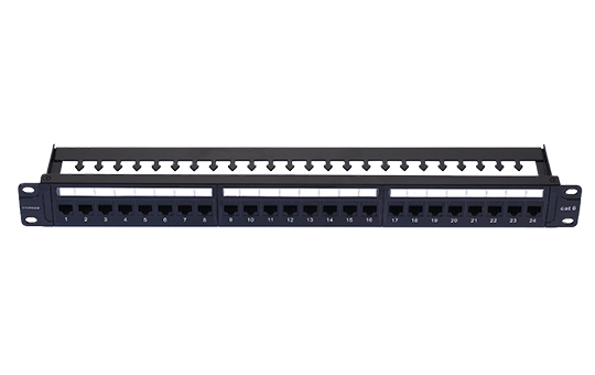 VIVANCO VCCPUF64820 CAT 6 24/48 Port Patch Panel, Unshielded, Dust-proof Shutter, Loaded - Image 2