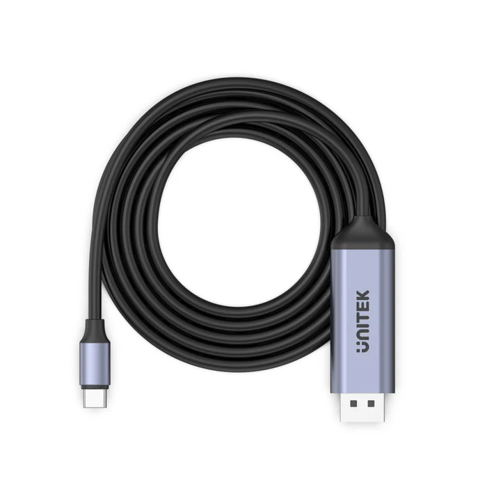 UNITEK V1423C USB-C TO DISPLAY PORT 1.4 CABLE 4K@144HZ 1.8M - Image 3