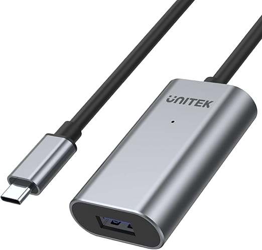UNITEK U304A USB-C MALE TO USB-A F/M ACTIVE EXTENSION CABLE 5M 5GBPS - Image 5