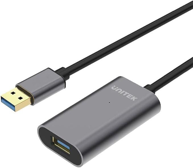 UNITEK Y-3004 USB 3.0 MALE TO F/M ACTIVE EXTENSION CABLE 5M (SIGNAL BOOSTER)