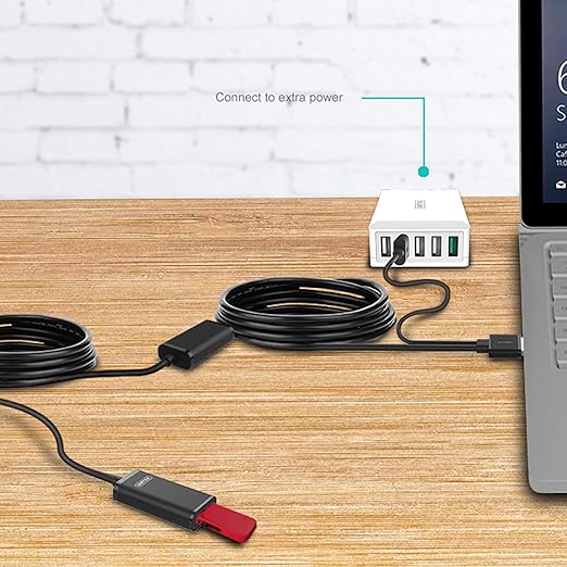 UNITEK Y-278 USB 2.0 MALE TO FEMALE EXTENSION CABLE 10M - Image 2