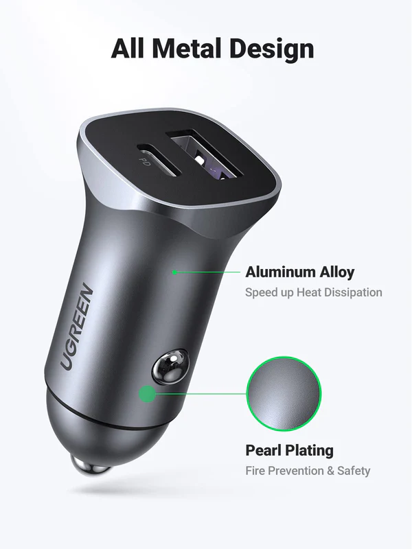 UGREEN 90314 USB C Car Charger, PD 30W - Image 2