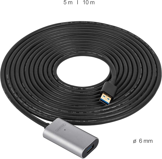 UNITEK Y-3004 USB 3.0 MALE TO F/M ACTIVE EXTENSION CABLE 5M (SIGNAL BOOSTER) - Image 3
