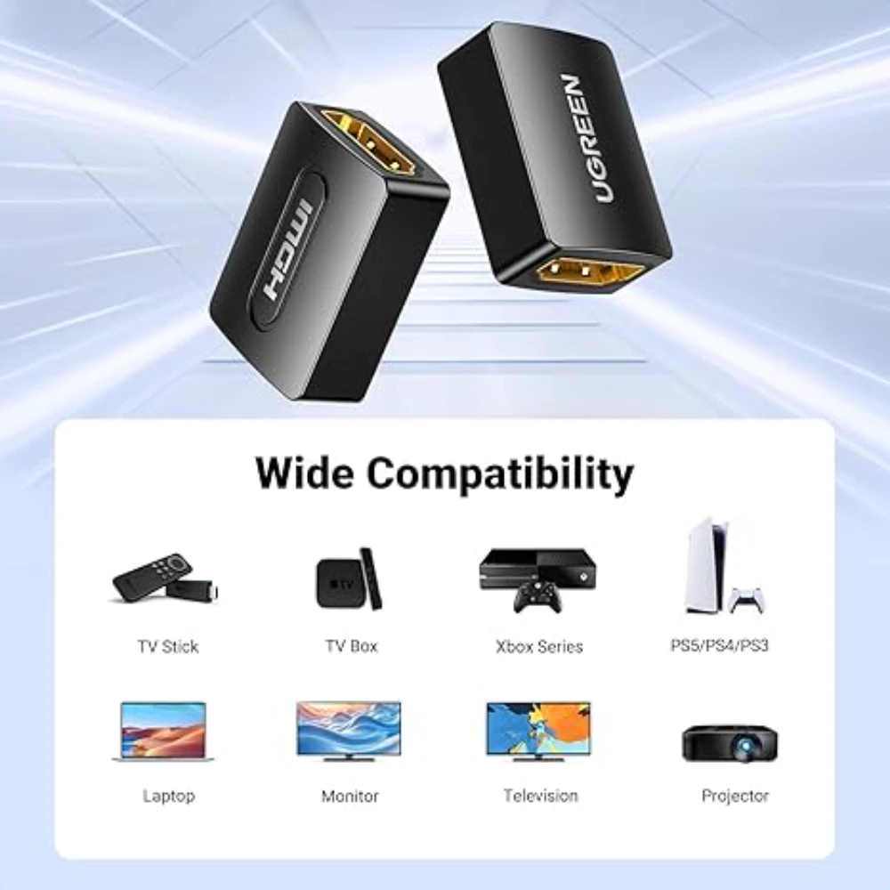 UGREEN 20107 HDMI FEMALE TO FEMALE COUPLER ADAPTER - Image 4