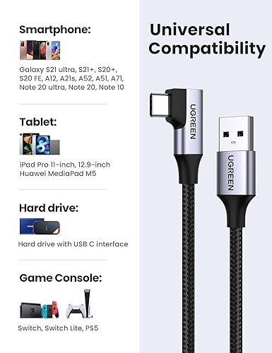 UGREEN 20299 USB-C MALE TO USB A CABLE – 1M - Image 2