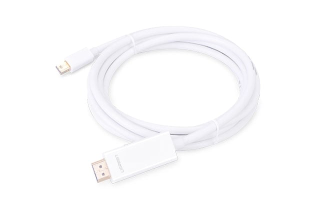 UGREEN 10449 MINI DISPLAY MALE TO HDMI CABLE -WHITE 1.5M - Image 2