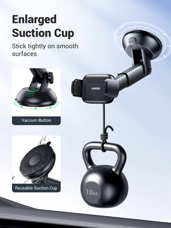 Ugreen 60991 Windshield Car Phone Mount OPEN BOX - Image 3