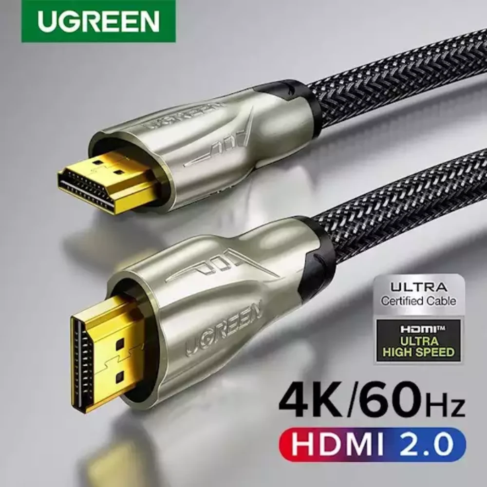 UGREEN 11190 HDMI CABLE 4K METAL CONNECTOR NYLON BRAID 1.5M - Image 3