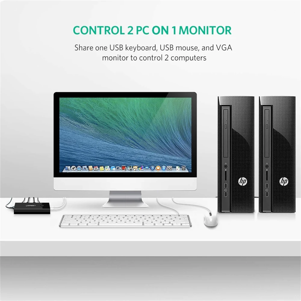 UGREEN 30357 2-PORT USB KVM SWITCH BOX - Image 5