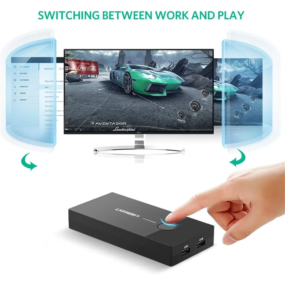 UGREEN 30357 2-PORT USB KVM SWITCH BOX - Image 6