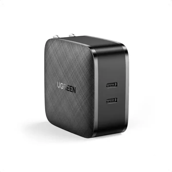 UGREEN 70866 PD 66W GAN FAST CHARGER 2XC / US ( BLACK )