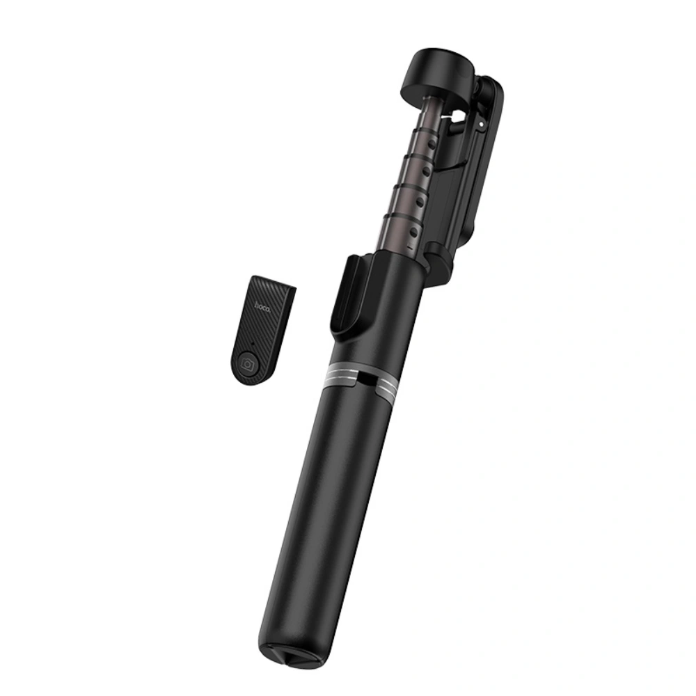 HOCO K11 Wireless Selfie Stick Tripod – Bluetooth Remote, Adjustable Stand Black - Image 2