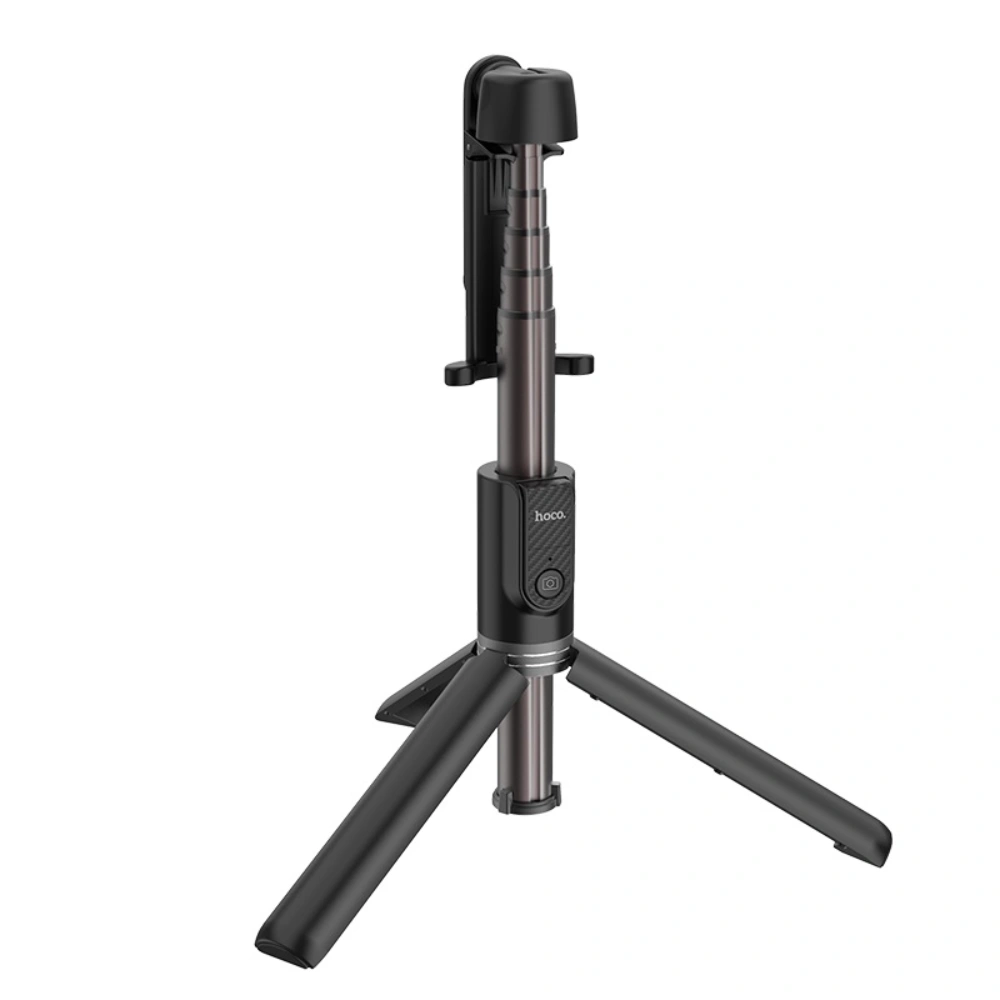 HOCO K11 Wireless Selfie Stick Tripod – Bluetooth Remote, Adjustable Stand Black