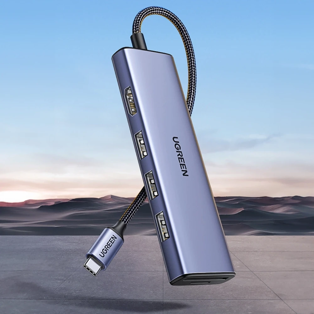 UGREEN 20956A USB-C to HDMI Hub Adapter 3x USB-A 3.0 SD/TF - Image 4