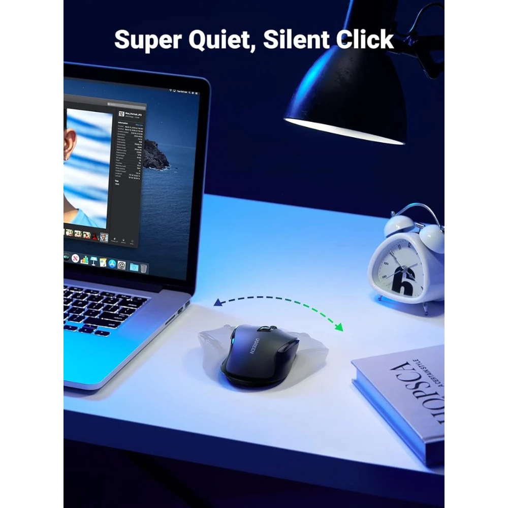 UGREEN 90855 ERGONOMIC WIRELESS 2.4G And BLUETOOTH MOUSE - Image 6
