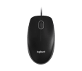 Logitech 910-006605 B100 Optical USB Wired Mouse - Black