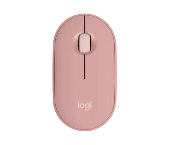 Logitech 910-006987 M350s Bluetooth Multi device Pebble Mouse - Pink