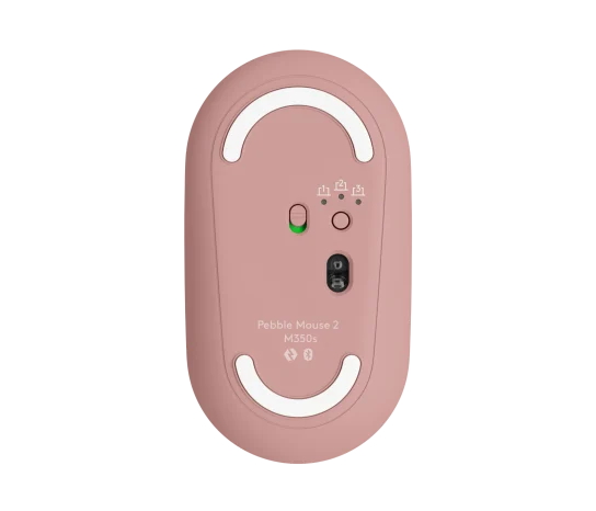 Logitech 910-006987 M350s Bluetooth Multi device Pebble Mouse - Pink - Image 4