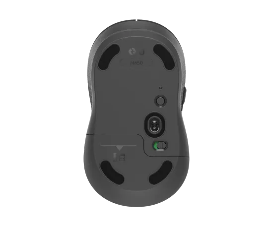 Logitech 910-006262 M650 Signature Wireless Mouse & Bluetooth Mouse - Gray - Image 2