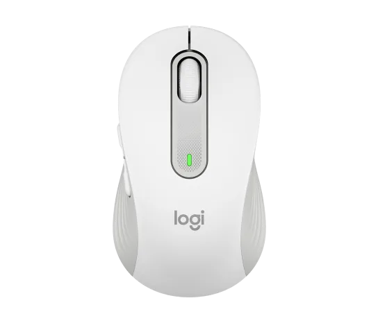 Logitech 910-006264 M650 Signature Wireless Mouse & Bluetooth Mouse - WHITE