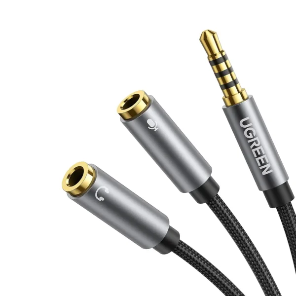Ugreen 30619 3.5mm Male to 2 Female Audio Cable