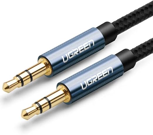 UGREEN 10688 3.5mm Male to 3.5mm Male Cable Gold Plated Metal Case with Braid 3m (Blue - Image 4