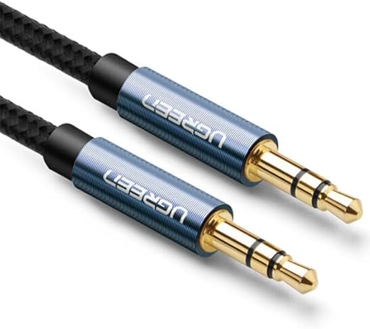 UGREEN 10688 3.5mm Male to 3.5mm Male Cable Gold Plated Metal Case with Braid 3m (Blue - Image 3