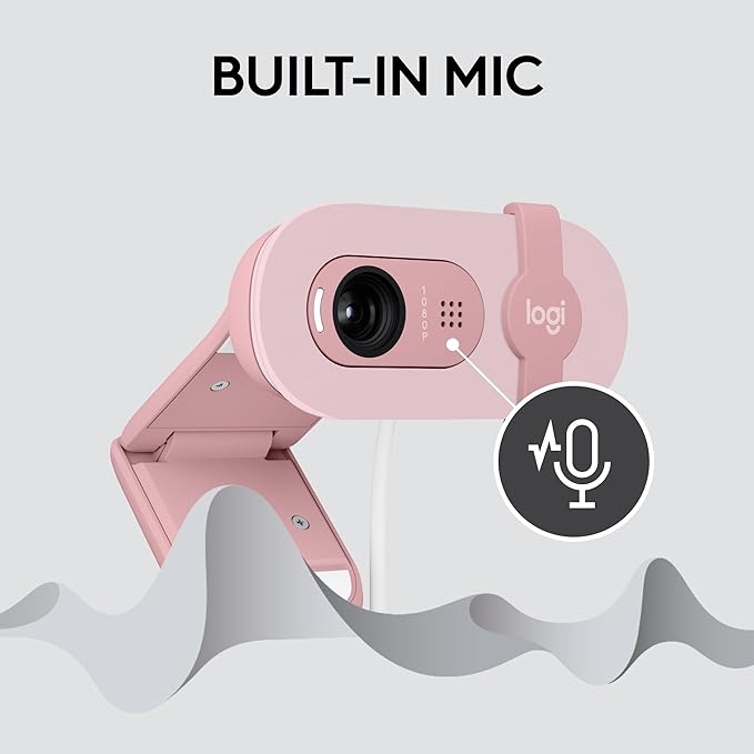 Logitech 960-001624 BRIO 100 Logitech HD Webcam Pink