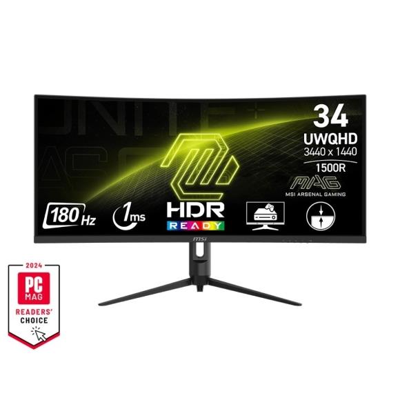 MSI MAG 342CQR E2 34" Curved 180Hz Gaming Monitor