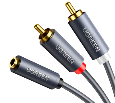 Ugreen 10548 Premium 3.5mm Female to 2RCA Male Stereo Audio Cable