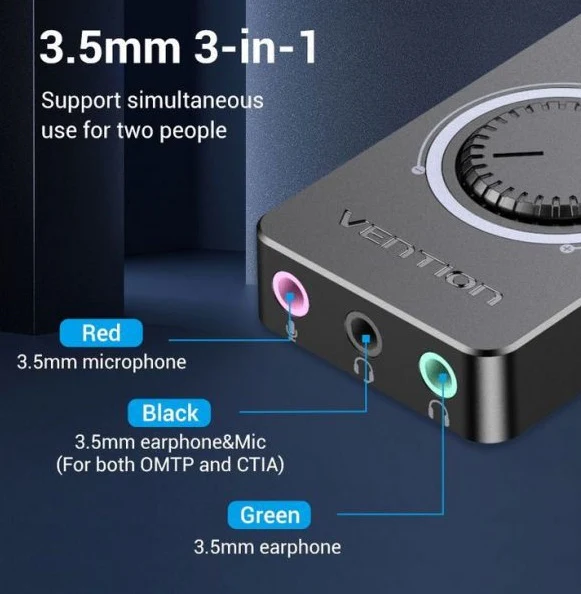 VENTION CDRBB USB EXTERNAL STEREO SOUND ADAPTER - Image 2