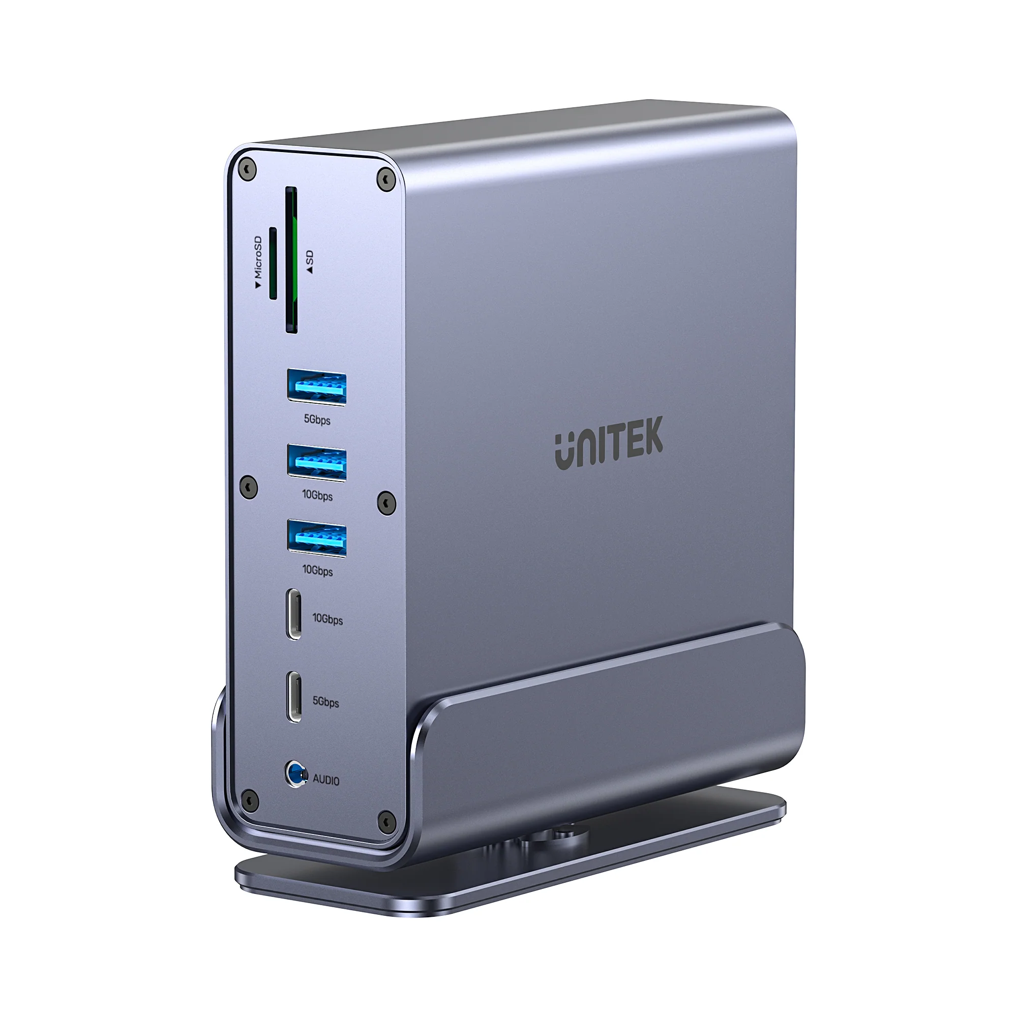 UNITEK D1135AGY01 UNIVERSAL DISPLAYLINK TRIPLE DISPLAY 4K@60HZ 15-IN-1 DOCKING STATION 360° - Image 2