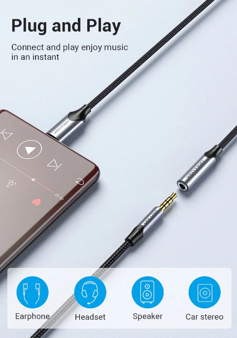 VENTION BGMHA USB-C TO 3.5MM EARPHONE JACK ADAPTER - Image 6
