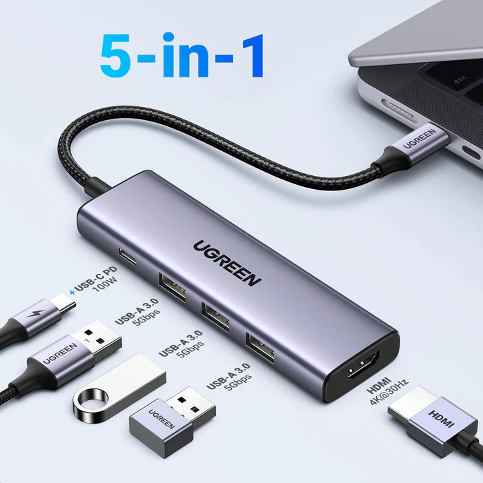 UGREEN 15596 USB-C Multifunction Adapter (5- in-1) - Image 3