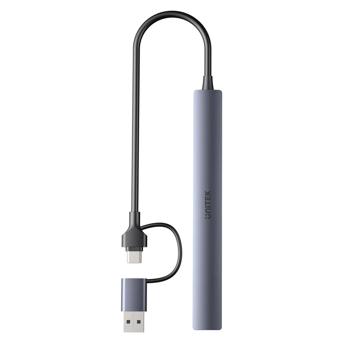 UNITEK H1209AGY01 uHUB S7 USB-C + USB-A TO 7-PORT USB HUB 5GBPS ALUMINIUM - Image 3