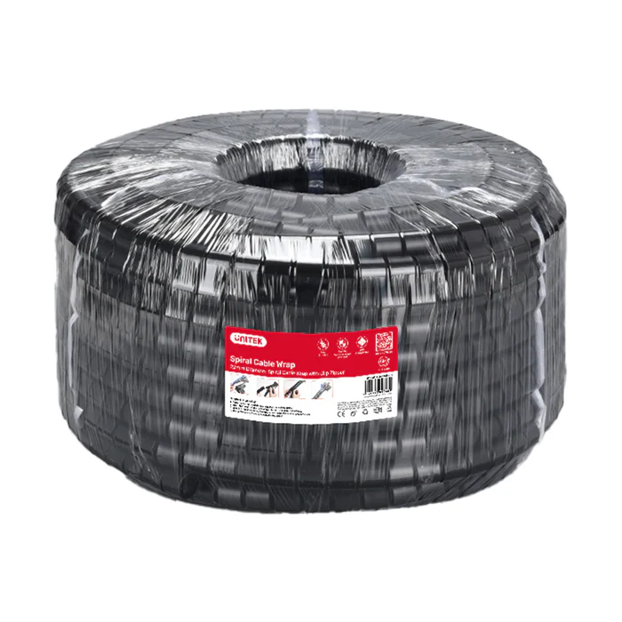 UNITEK OT1102ABK03 SPIRAL CABLE WRAP WITH CLIP ZIPPER (5M And 10M) - Image 2