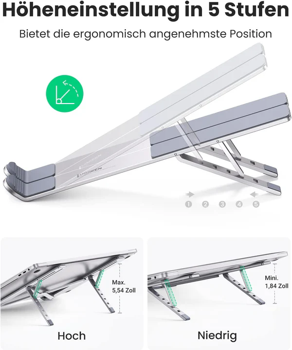 UGREEN 40289 Laptop Stand for Desk Adjustable - Image 4