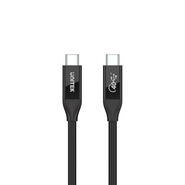 UNITEK C14100BK-0.8M USB4 THUNDERBOLT 3 USB-C TO C CABLE 100W 8K@60HZ