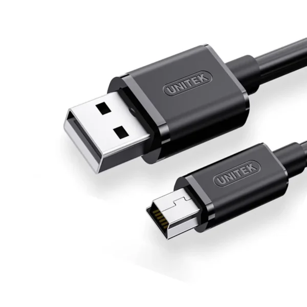UNITEK Y-C432EBK USB2.0 MALE TO MINI 5PIN DATA CABLE 1.5M