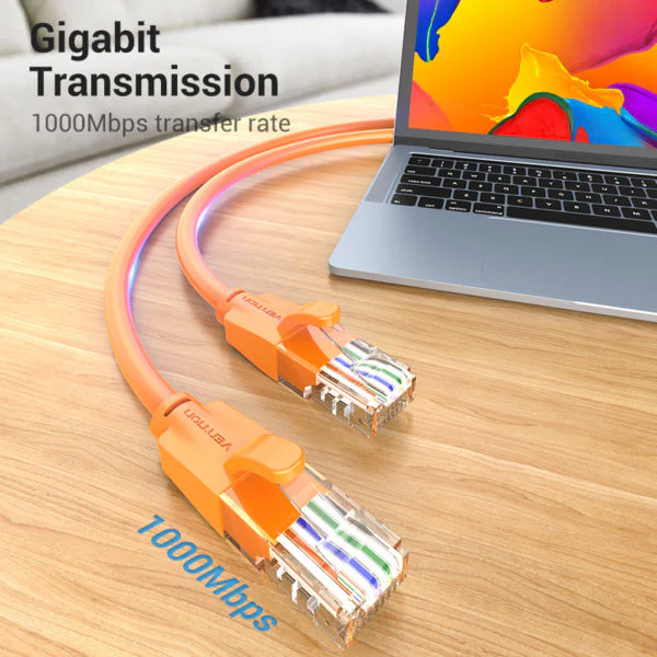 VENTION IBEOH CAT6 UTP PATCH CABLE 2M ORANGE - Image 3