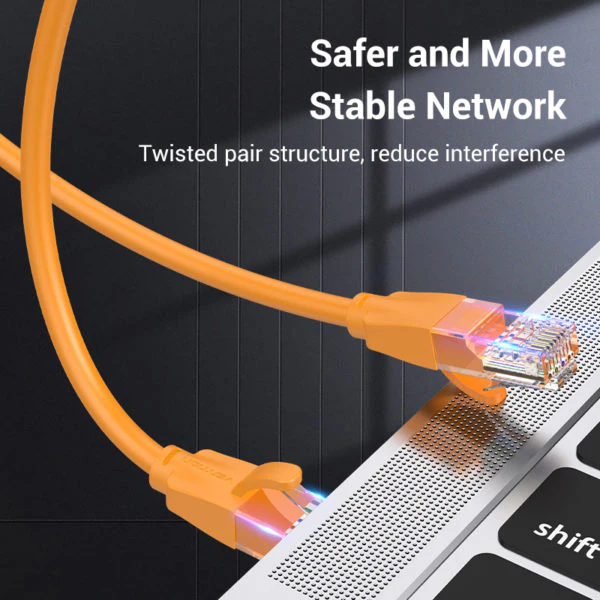VENTION IBEOH CAT6 UTP PATCH CABLE 2M ORANGE - Image 4