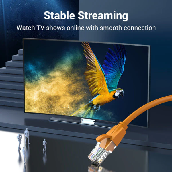 VENTION IBEOH CAT6 UTP PATCH CABLE 2M ORANGE - Image 6
