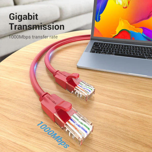 VENTION IBERH CAT6 UTP PATCH CABLE 2M RED - Image 3